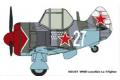 TIGER MODELS LIMIT tm-107 Q版飛機--WW II蘇聯.空軍 拉沃奇金 LA-7戰鬥機