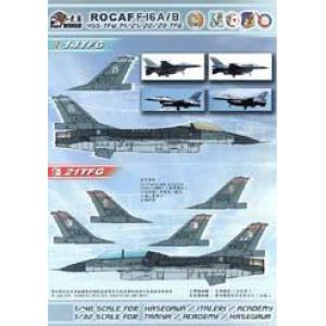TIGER WINGS 32-127 1/32  台灣.空軍 F-16A/B 455聯隊14/21/22/23中隊戰鬥機適用水貼紙