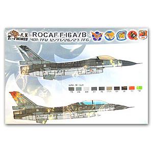 TIGER WINGS 32-129 1/32 台灣.空軍 401聯隊F-16'戰准' block 20戰鬥機適用水貼紙