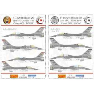 WANDD WDD-72022 1/72 台灣空軍 F-16A/B'戰隼'戰鬥機嘉義基地455聯隊21中隊適用水貼紙