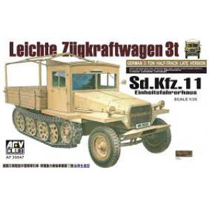 AFV CLUB 35047 1/35 WWII德國.陸軍 Sd.Kfz.11 3噸半履帶車/後期型