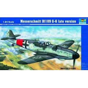 TRUMPETER 02408 1/24 WW II德國.空軍 梅賽施密特公司 BF109 G-6後期生產型戰鬥機