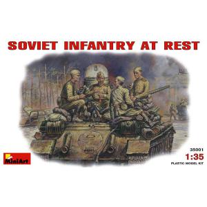 MINIART 35001 1/35 WW II蘇聯.陸軍 1943-45年休息中的步兵人物