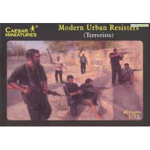 CAESAR MINIATURES H-031 1/72 現代城市抗議者人物/恐怖分子