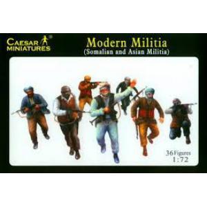 CAESAR MINIATURES H-063 1/72 索馬里及亞洲民兵人物/現代民兵