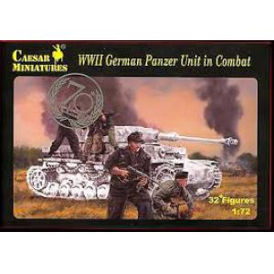 CAESAR MINIATURES H-085 1/72 WW II德國.陸軍 戰鬥中的裝甲兵人物