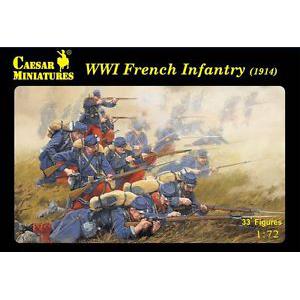 CAESAR MINIATURES H-034 1/72 WW I 法國.陸軍 1914年步兵人物