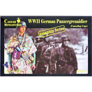 CAESAR MINIATURES 7717 1/72 WW II德國.陸軍 著迷彩罩衫 裝甲擲彈兵人物(組合系列)