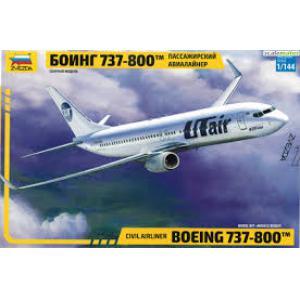 ZVEZDA 7019 1/144美國.波音公司 BO-737-800客機/烏克蘭.烏塔航空式樣