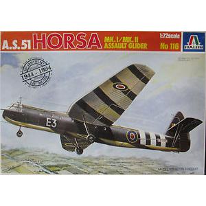 ITALERI 0116 1/72 WW II英國.空軍 A.S.51'HORSA'MK.I/MK.II突擊滑翔機
