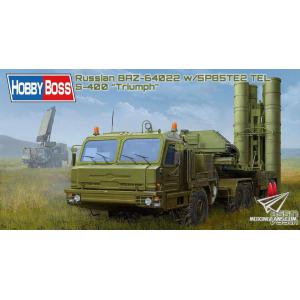 HOBBY BOSS 85517 1/35 俄羅斯.陸軍 BAZ-64022拖車頭帶5p85te2防空飛彈/S400'凱旋'防空飛彈系統