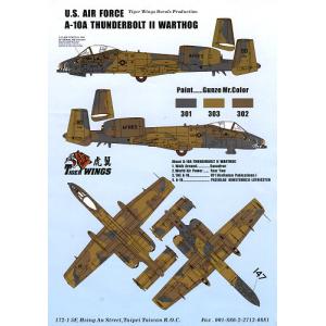 TIGER WINGS tw 48-117 1/48  美國.空軍 A-10A'雷霆II'攻擊機武器及機身標示適用水貼紙(II)