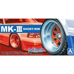 AOSHIMA 055458 1/24 #89 SHORT-RIM公司 MK-III 14英吋輪框及輪胎