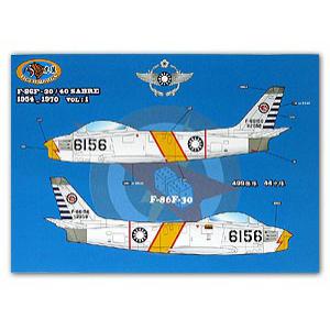 TIGER WINGS tw 48-136 1/48 台灣.空軍 499聯隊F-86F-30/40'軍刀'戰鬥機適用水貼紙pt.1