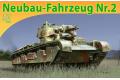 DRAGON 7437 1/72 WW II德國.陸軍 NEUBAU-FAHRZEUG NR.2多砲塔坦克2號