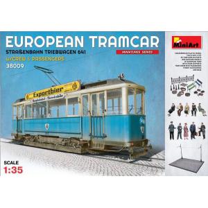 MINIART 38009 1/35 歐洲.電車(德製TRAMCAR 641)帶工作人員與旅客人物