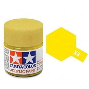 TAMIYA x-8 琺瑯系油性/檸檬黃色 LEMON YELLOW 45135071