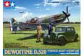 TAMIYA 61109 1/48 WW II法國.空軍 地瓦丁飛機 D-520戰鬥機帶參謀車/空戰英雄式樣