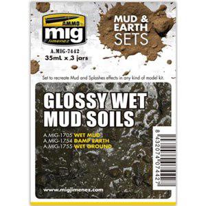 A.MIG-7442 灰塵.泥巴組--亮而濕的泥巴土壤 GLOSSY WET MUD SOILS