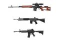 PLATZ 034608-GUN-2 1/12 仿真步槍系列/含3種各2支