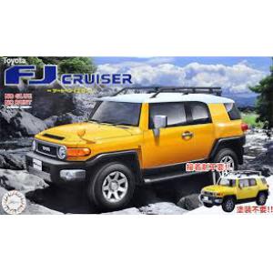 FUJIMI 066134 1/24 CAR NEXT.10--豐田汽車 FJ'巡航者/CRUISER'越野運動休旅車(黃色)/免塗裝及黏合
