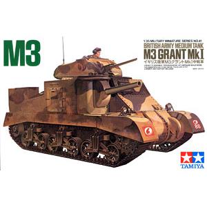 TAMIYA 35041 1/35 WW II英國.陸軍 M-3'葛蘭特'MKI坦克