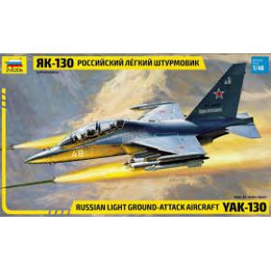 ZVEZDA 4821 1/48 RUSSIAN LIGHT GROUND-ATTACK AIRCRAFT YAK-130(多管火箭掛載)