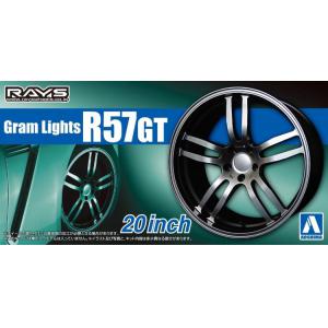 AOSHIMA 055151 1/24 #81 RAYS 公司 GRAM LIGHTS R57GT 20英吋輪框及輪胎