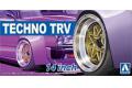 AOSHIMA 053867 1/24 #53 TECHNO公司 TRV 14英吋輪框及輪胎