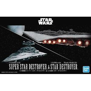 BANDAI 5057712 1/100000/14500 帝國.超級滅星者戰艦&滅星者戰艦 SUPER STAR DESTROYER & STAR DESTROYER