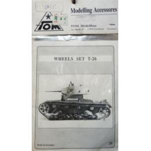 TOM MODEL 5035 1/35 WW II蘇聯.陸軍 T-26坦克適用改裝地輪