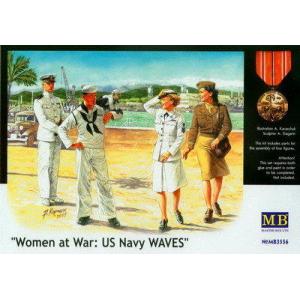 預先訂貨--MASTER BOX 3556 1/35 WW II美國.海軍 水手&參戰女兵人物