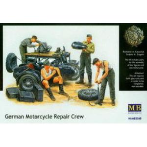 預先訂貨--MASTER BOX 3560 1/35 WW II德國.陸軍 摩托車兵&維修技工人物