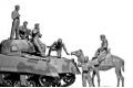 MASTER BOX 3564 1/35 WW II英國.陸軍 裝甲兵&中東騎駱駝人物
