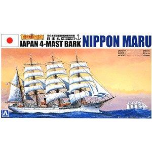 AOSHIMA 041093 1/350 帆船系列--#01 日本.交通部航海訓練所 日本丸.4桅杆帆船