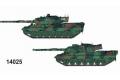 DRAGON 14025 1/144 裝甲兵團--#19 德國.聯邦陸軍 '豹'1A4+'豹'1A5坦克