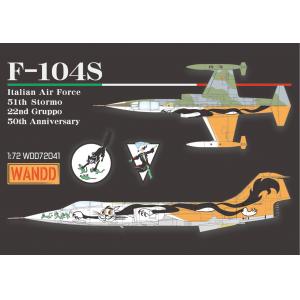 WANDD WDD-72041 1/72 義大利.空軍 F-104S'星式'戰鬥機適用51大隊22中隊50周年紀念塗裝水貼紙