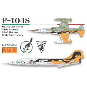 WANDD WDD-48041 1/48 義大利.空軍 F-104S'星式'戰鬥機適用51大隊22中隊50周年紀念塗裝水貼紙