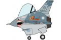 FREEDOM 162011 Q版飛機--台灣.空軍 F-16A BLOCK 20'戰隼'戰鬥機/第401聯隊太陽神馬拉道塗裝&抗戰70周年紀念