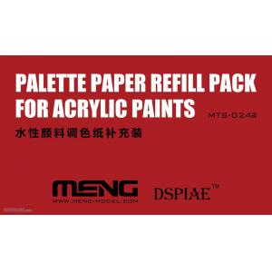 MENG MODELS MTS-024a 水性顏料調色紙補充裝(10入) PALETTE PAPER REFILL PACK FOR ACRYLIC PAINTS(10 PCS)