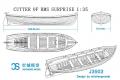 團購.世鋮模型 J-3503 1/35 英國.皇家海軍逃生小艇木製小艇模型套件 CUTTER OF HMS SURPRISE