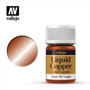 VALLEJO 70.797 液態金屬/LIQUID GOLD--紅銅色 COPPER