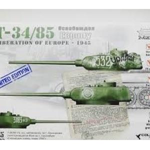團購.ZVEZDA 35002 1/35 WW II蘇聯.陸軍 T-34/85坦克/1945年.歐洲戰役式樣/會場限定版
