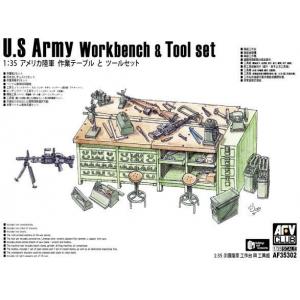 AFV 35302 1/35  美國.陸軍 工作台及工具組(含輕兵器)