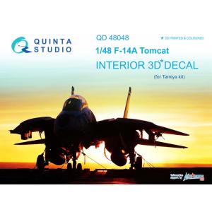 團購 QUINTA STUDIO QD48048 1/48 美國.海軍  格魯曼公司F-14A'雄貓'戰鬥機適用立體彩色貼紙
