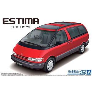 AOSHIMA 05753 1/24 豐田汽車 TCR11W'普瑞維亞.大霸王/ESTIMA'休旅車/1990年分(日本國內版名:ESTIMA)