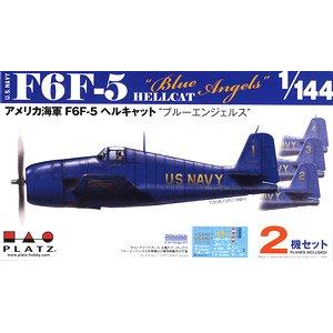 PLATZ PDR-26 1/144 WW II美國.海軍  格魯曼公司 F6F-5'地獄貓'戰鬥機/藍天使表演隊塗裝式樣