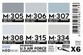 團購.摩多/MODO 062179 美國空軍戰鬥機空優迷彩色套組(半光澤)/30MLX6罐