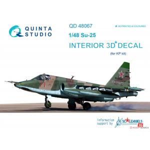 團購.QUINTA STUDIO QD48067 1/48 俄羅斯.空軍 蘇愷公司SU-25'蛙式'攻擊機適用立體彩色貼紙