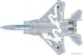 PLATZ AC-43 1/72 日本.航空自衛隊 F-15J'鷹式'戰鬥機/2003年.戰競.303戰術中隊白龍式樣